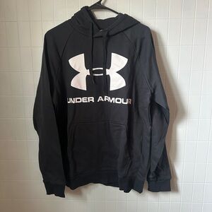 LG Men’s Black Crewneck Hoodie with White Logo